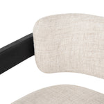 Ex Display - Malene Black Armchair - Linen Armchair Nicki-Core