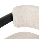 Ex Display - Malene Black Armchair - Linen Armchair Nicki-Core