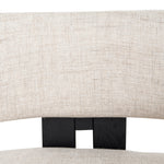 Ex Display - Malene Black Armchair - Linen Armchair Nicki-Core