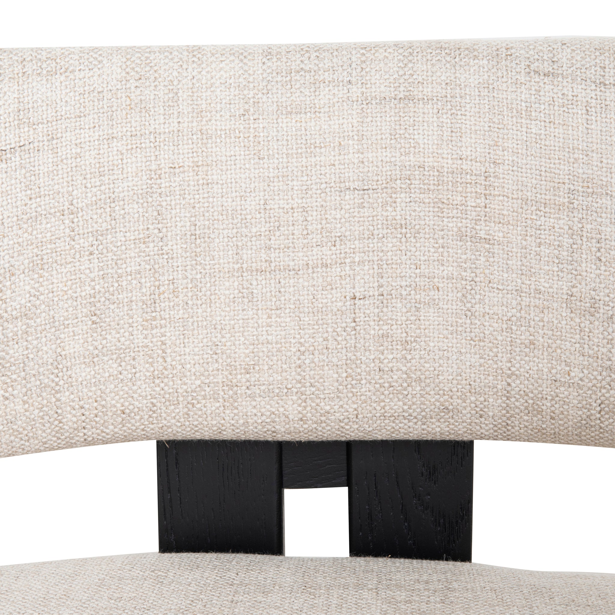 Ex Display - Malene Black Armchair - Linen Armchair Nicki-Core