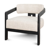 Ex Display - Malene Black Armchair - Linen Armchair Nicki-Core