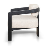 Ex Display - Malene Black Armchair - Linen Armchair Nicki-Core