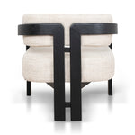 Ex Display - Malene Black Armchair - Linen Armchair Nicki-Core