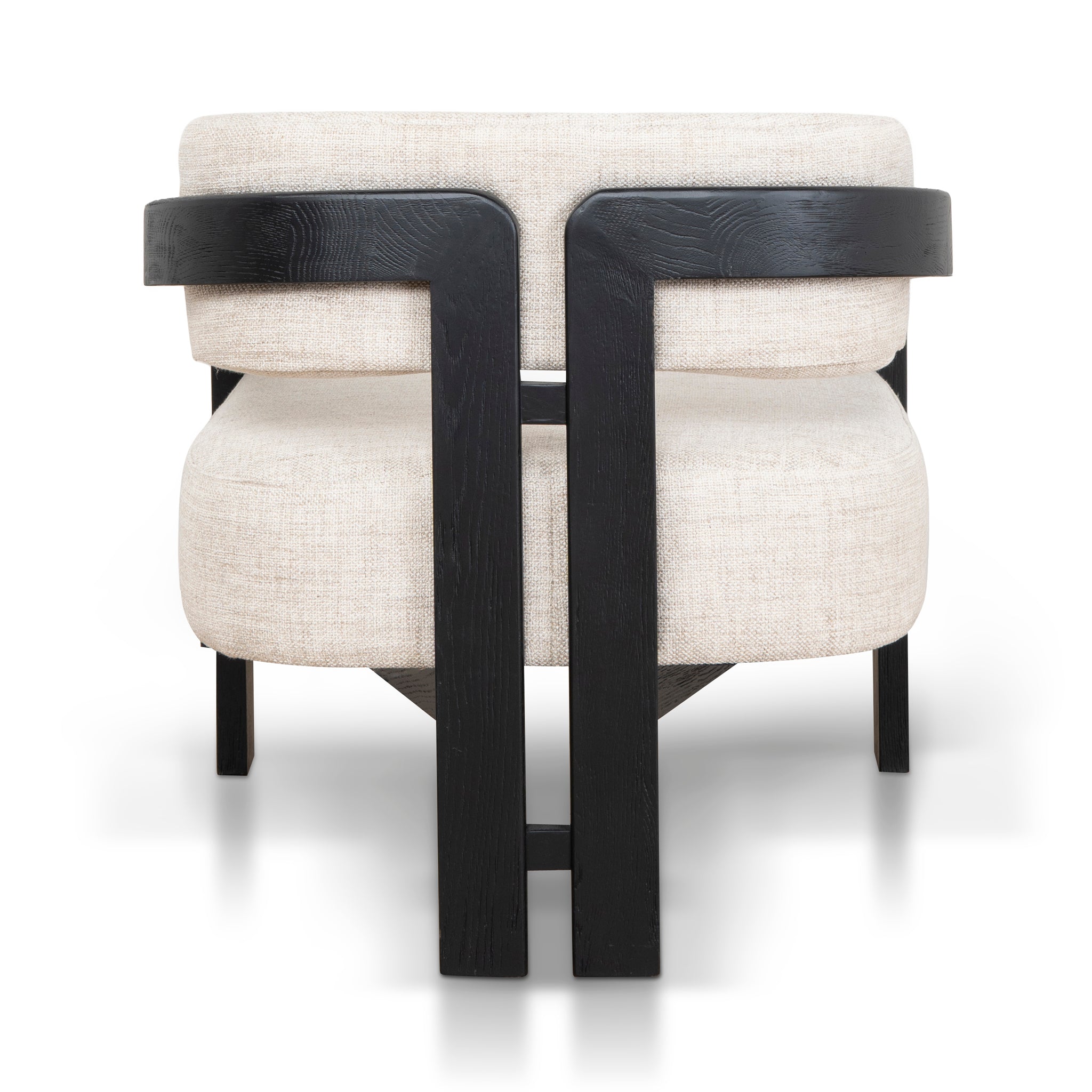 Ex Display - Malene Black Armchair - Linen Armchair Nicki-Core