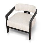 Ex Display - Malene Black Armchair - Linen Armchair Nicki-Core