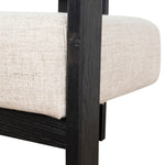 Ex Display - Malene Black Armchair - Linen Armchair Nicki-Core