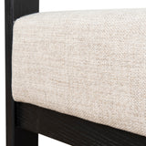 Ex Display - Malene Black Armchair - Linen Armchair Nicki-Core