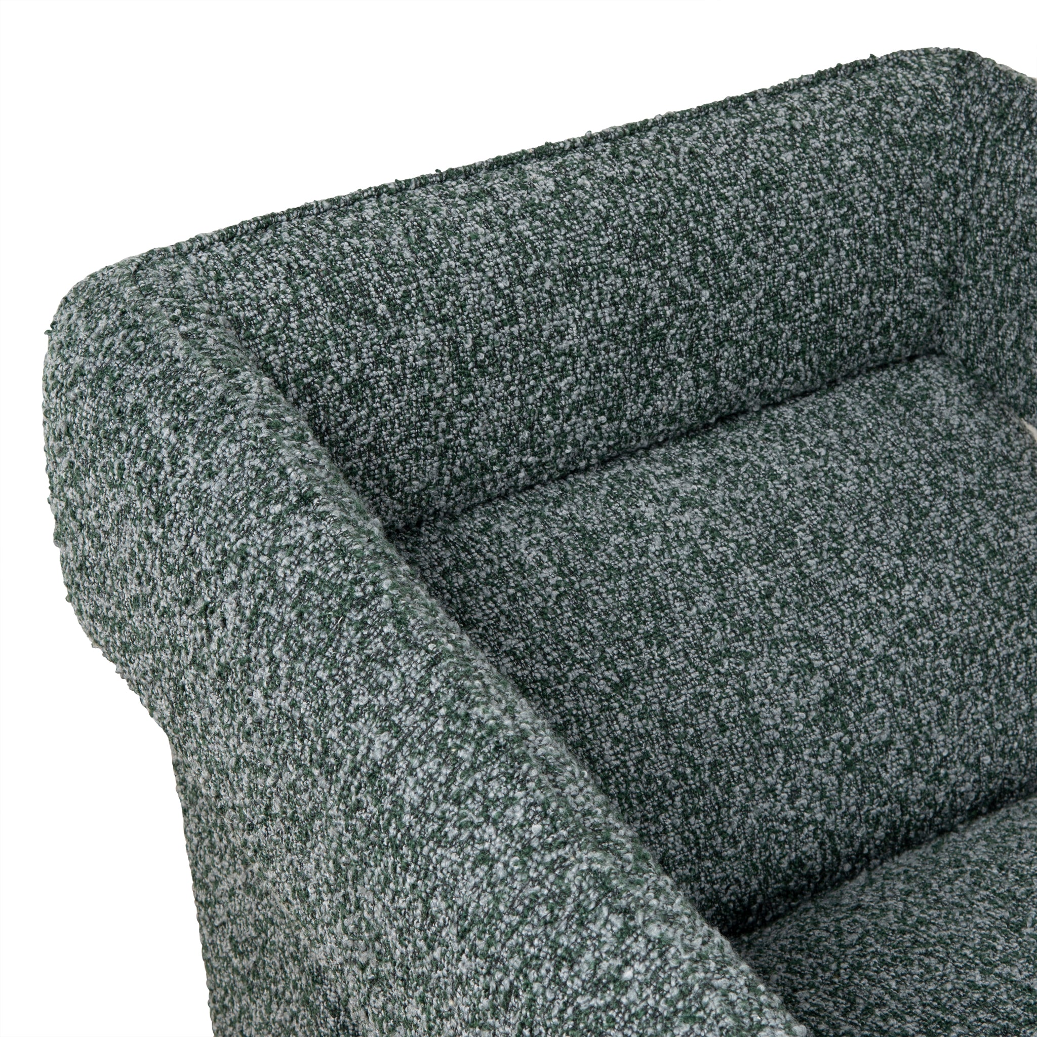 Cadence Swivel Armchair - Green Boucle Armchair Casa-Core