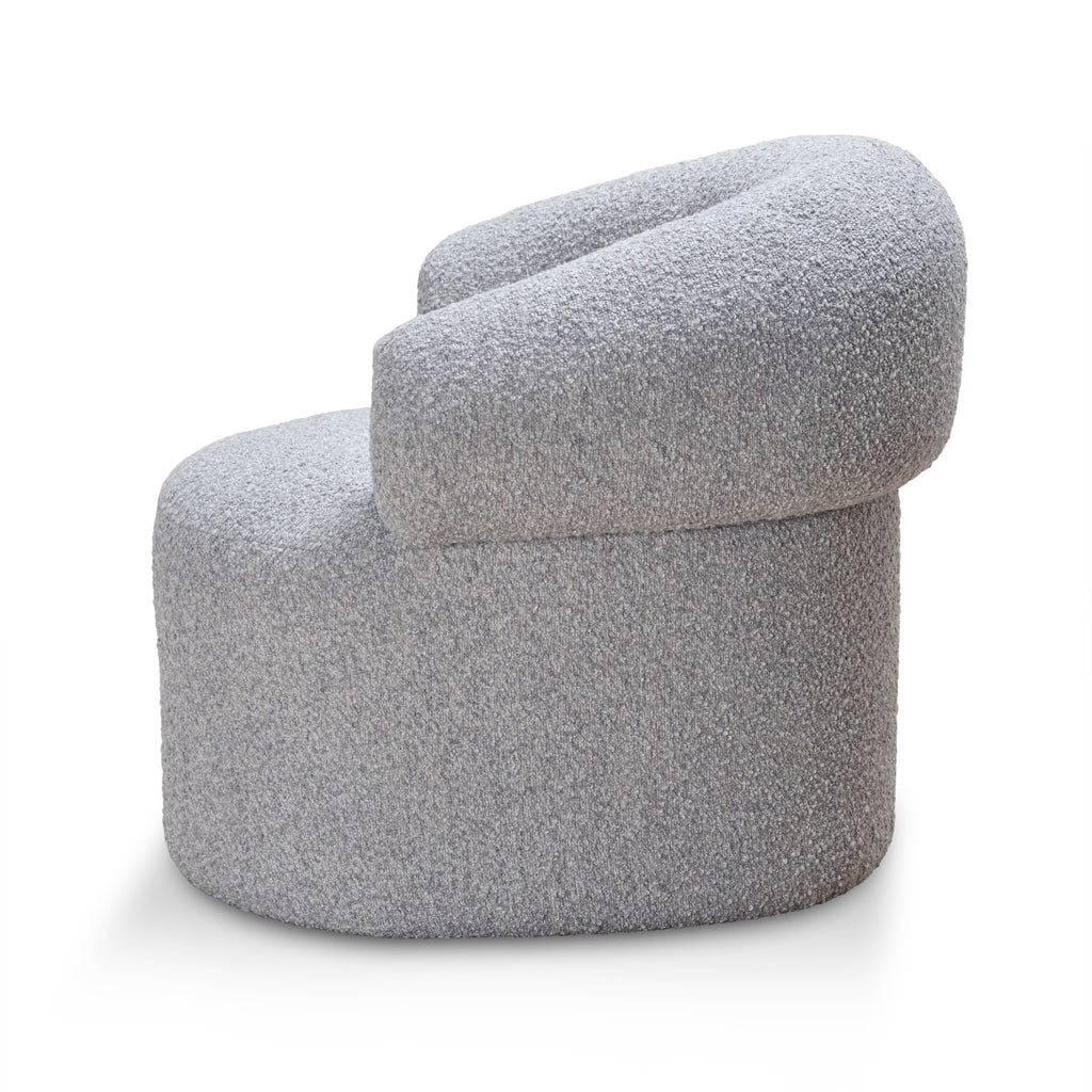 Caradoc Armchair - Light Grey Boucle Armchair Casa-Core