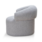 Caradoc Armchair - Light Grey Boucle Armchair Casa-Core
