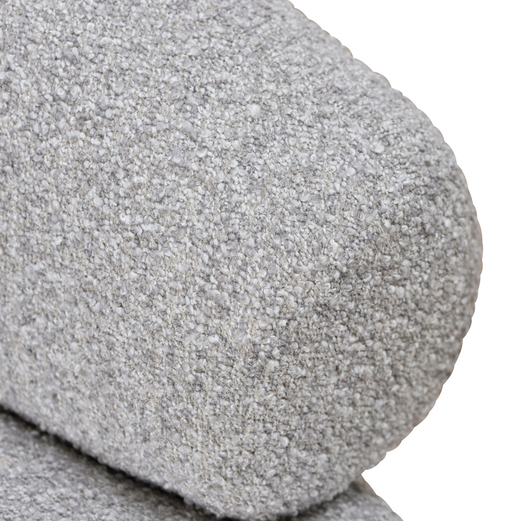 Caradoc Armchair - Light Grey Boucle Armchair Casa-Core