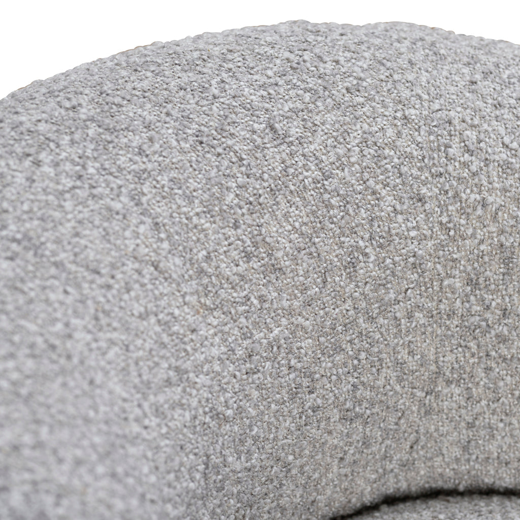 Caradoc Armchair - Light Grey Boucle Armchair Casa-Core