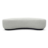Aldona 1.8m Long Ottoman - Pearl Grey Boucle Ottoman Blue Steel Sofa- Core
