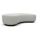 Aldona 1.8m Long Ottoman - Pearl Grey Boucle Ottoman Blue Steel Sofa- Core   