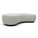 Aldona 1.8m Long Ottoman - Pearl Grey Boucle Ottoman Blue Steel Sofa- Core
