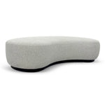 Aldona 1.8m Long Ottoman - Pearl Grey Boucle Ottoman Blue Steel Sofa- Core