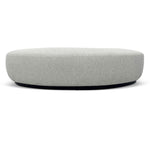 Aldona 1.8m Long Ottoman - Pearl Grey Boucle Ottoman Blue Steel Sofa- Core   