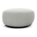 Aldona 1.8m Long Ottoman - Pearl Grey Boucle Ottoman Blue Steel Sofa- Core