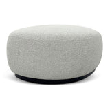 Aldona 1.8m Long Ottoman - Pearl Grey Boucle Ottoman Blue Steel Sofa- Core