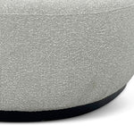 Aldona 1.8m Long Ottoman - Pearl Grey Boucle Ottoman Blue Steel Sofa- Core   