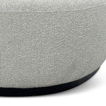 Aldona 1.8m Long Ottoman - Pearl Grey Boucle Ottoman Blue Steel Sofa- Core