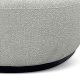 Aldona 1.8m Long Ottoman - Pearl Grey Boucle Ottoman Blue Steel Sofa- Core