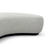 Aldona 1.8m Long Ottoman - Pearl Grey Boucle Ottoman Blue Steel Sofa- Core