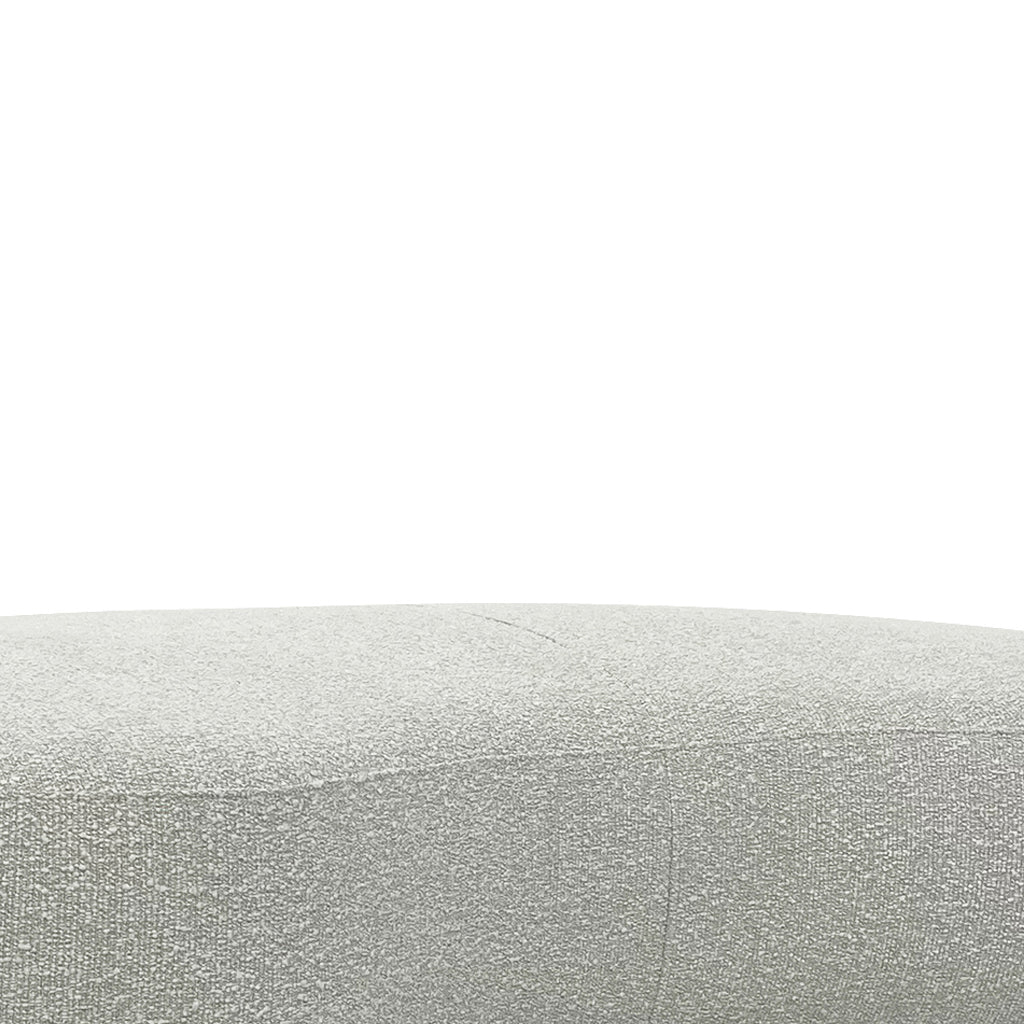 Aldona 1.8m Long Ottoman - Pearl Grey Boucle Ottoman Blue Steel Sofa- Core