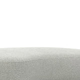 Aldona 1.8m Long Ottoman - Pearl Grey Boucle Ottoman Blue Steel Sofa- Core
