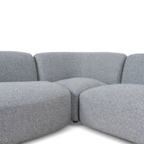 Gosling Left Chaise Modular Sofa - Glacier Grey Chaise Lounge K Sofa-Core