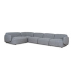 Gosling Left Chaise Modular Sofa - Glacier Grey Chaise Lounge K Sofa-Core