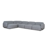 Gosling Left Chaise Modular Sofa - Glacier Grey Chaise Lounge K Sofa-Core