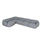 Gosling Left Chaise Modular Sofa - Glacier Grey Chaise Lounge K Sofa-Core