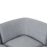 Gosling Left Chaise Modular Sofa - Glacier Grey Chaise Lounge K Sofa-Core