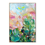 I Absorb The Sunlight, By Lia Neil Wall Art Gioia-Local 40x60cm Framed Canvas Oak