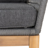 Nafisa 4pcs Outdoor Lounge Set - Grey Outdoor Set Eminem-Core