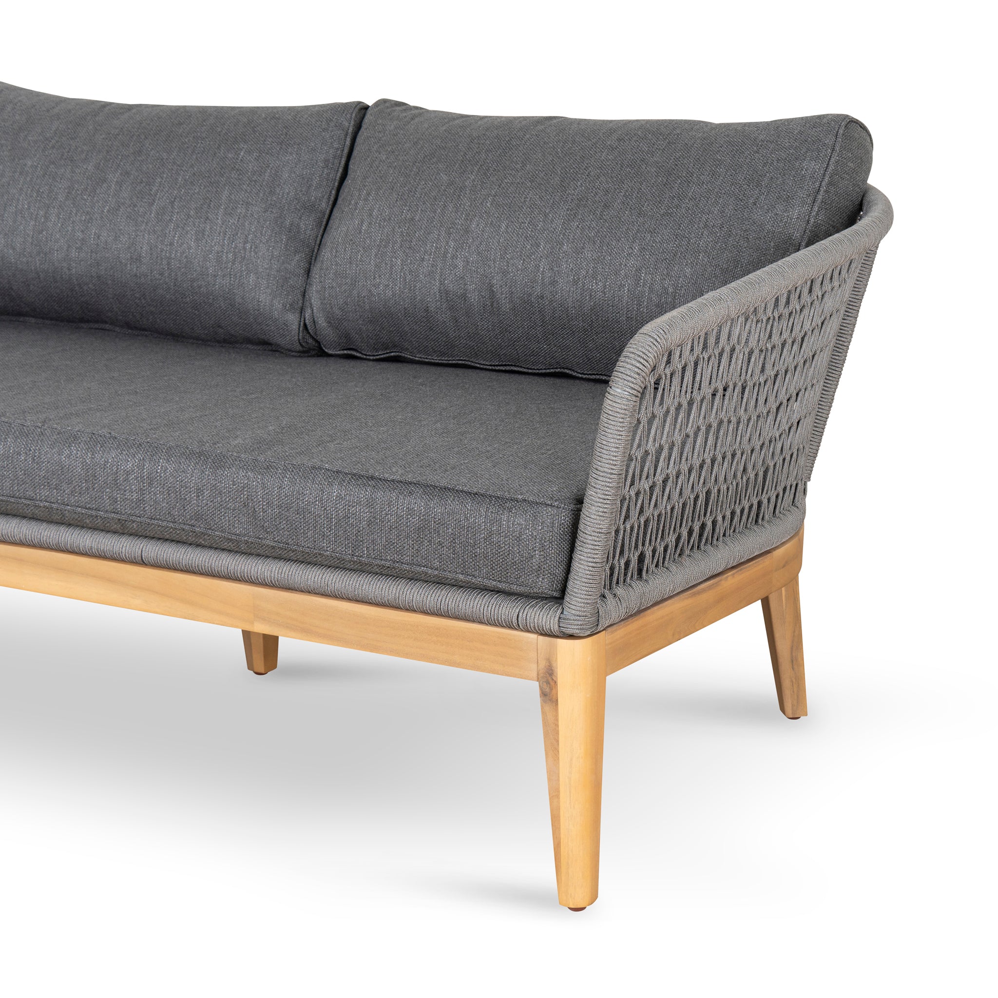 Nafisa 4pcs Outdoor Lounge Set - Grey Outdoor Set Eminem-Core