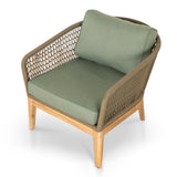 Nafisa 4pcs Outdoor Lounge Set - Royal Stone Green Outdoor Lounge Set Eminem-Core   