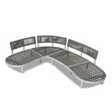 Olivan 2pcs Outdoor Corner Lounge Set - Light Brown Outdoor Set Eminem-Core