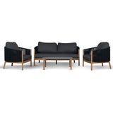 Varela 4pcs Outdoor Lounge Set - Anthracite Outdoor Lounge Set Eminem-Core