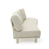 Merano 6 Seater Outdoor Corner Set - Cream White