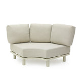 Merano 6 Seater Outdoor Corner Set - Cream White