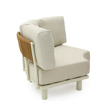 Merano 6 Seater Outdoor Corner Set - Cream White