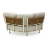 Merano 6 Seater Outdoor Corner Set - Cream White