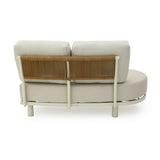 Merano 6 Seater Outdoor Corner Set - Cream White