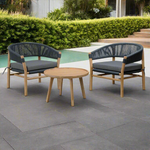 Ex Display - Hanifa 3pcs Outdoor Lounge Set Outdoor Lounge Set Eminem-Core