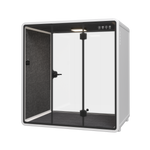 Silent Meeting Pod Large White (4 Person) by Humble Office Silent Booth Sndbox-Core   