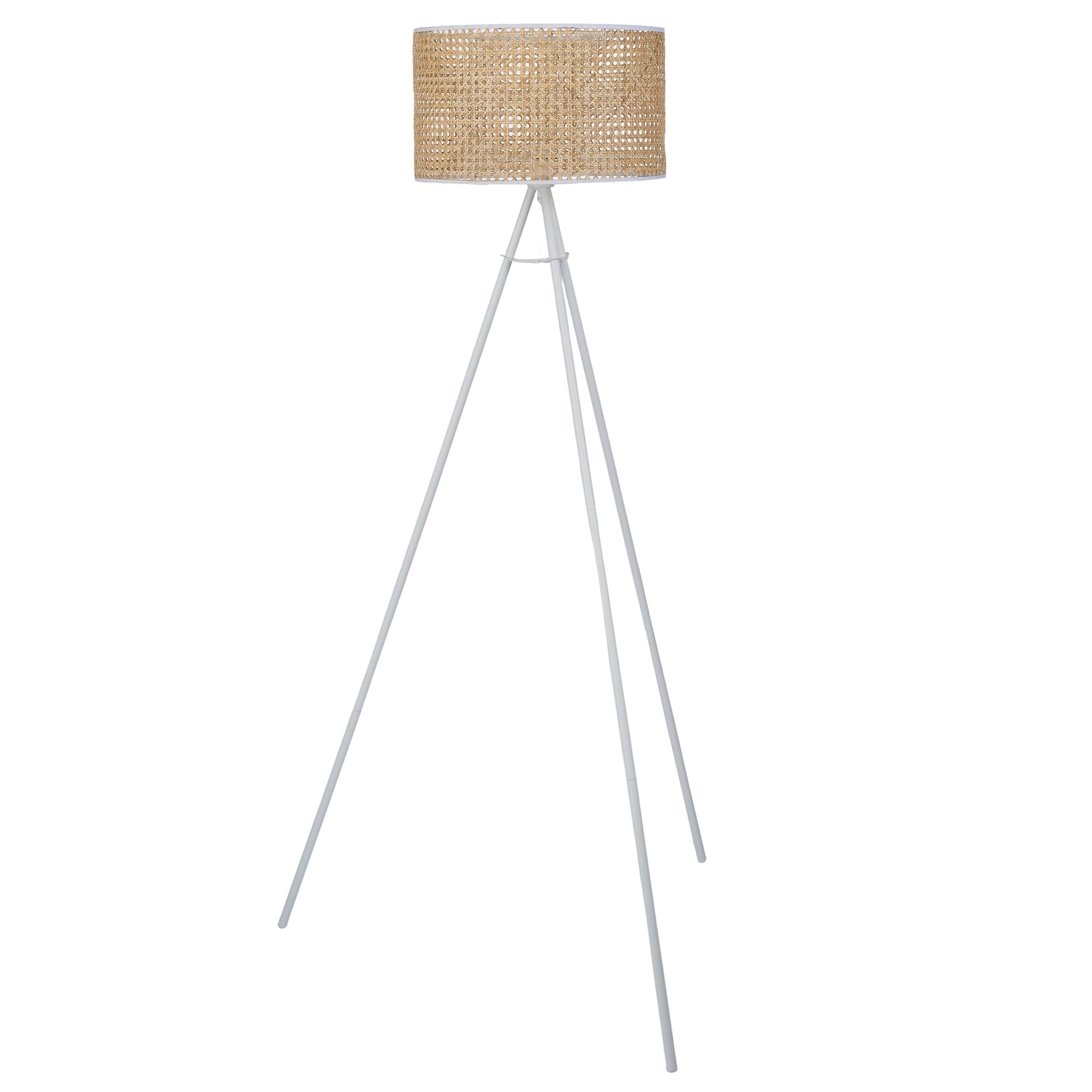 Lari Floor Lamp - Natural & White Lighting Albi-Local