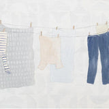 Laundry Day, By Courtney Prahl Wall Art Gioia-Local 60x40cm Framed Canvas Gold