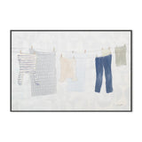 Laundry Day, By Courtney Prahl Wall Art Gioia-Local 60x40cm Framed Canvas Black